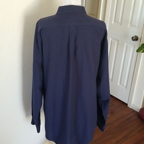 Ralph Lauren Navy Blue Button Down Shirt - Picture 3 of 8